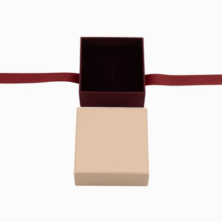 Cutie bijuterii Ribon Down R.D, 8.5x9x3.8 cm - Somon / Bordo