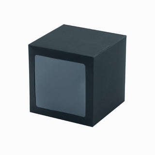 Cutie cadou Globuri Craciun Pliat, 15x15x15 cm - Negru