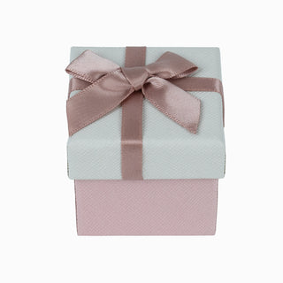 Cutie bijuterii Normal Paper, 5x5x4.5 cm - Crem / Roz / Gri