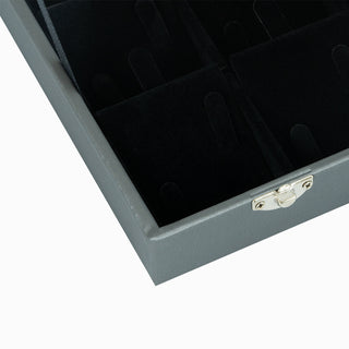 Suport bijuterii Verigheta Geam, 35x24x5 cm - Gri / Negru