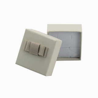 Cutie bijuterii Flower Up F.U, 6x6x2.5 cm - Crem / Alb / Gri
