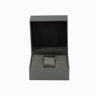 Cutie bijuterii Gama Piele Ceas, 11x11x8 cm - Gri