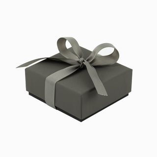 Cutie bijuterii Ribon Down R.D, 8.5x9x3.8 cm - Gri / Negru