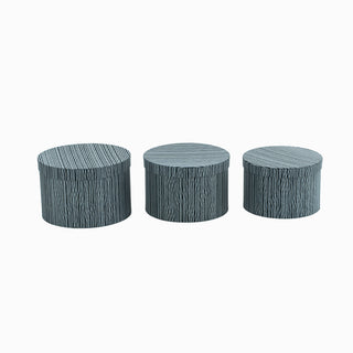 Cutie rigida cadou Rigid Set 3 Rotund, 23x15 cm - Negru