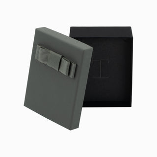 Cutie bijuterii Flower Up F.U, 7x9x3 cm - Gri / Negru