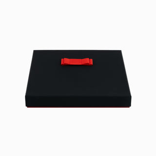 Cutie bijuterii Flower Up F.U, 21x21x3.2 cm - Negru / Rosu