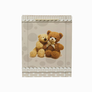 Punga CADOU Gama Urs, 26x32x10 cm - Crem / Alb