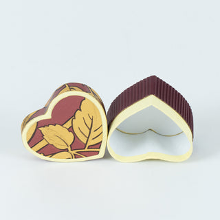 Cutie rigida cadou Inima Rigid, 5x3x4.5 cm - Bordo