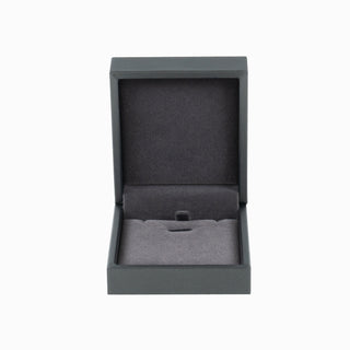 Cutie bijuterii Set Gama Piele, 7.5x8.5x3.5 cm - Gri / Gri Inchis