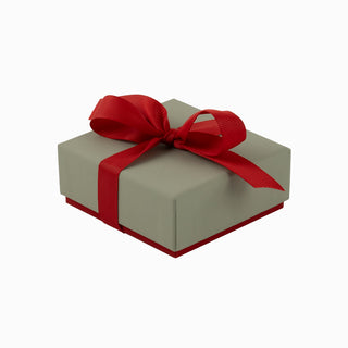 Cutie bijuterii Ribon Down R.D, 8.5x9x3.8 cm - Gri / Rosu