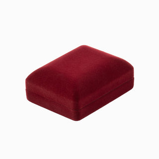 Cutie bijuterii Set Andreea, 6x7.5x3 cm - Bordo / Alb