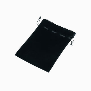 Saculet bijuterii Zimtat, 11.5x13+3 cm - Negru