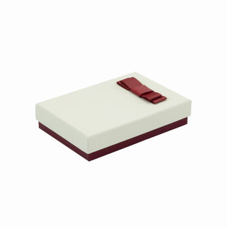 Cutie bijuterii Flower Up F.U, 9.5x13.5x3.5 cm - Crem / Bordo