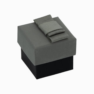 Cutie bijuterii Flower Up F.U, 4x4x3.5 cm - Gri / Negru
