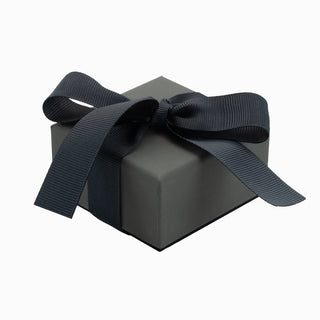 Cutie bijuterii Ribon Down R.D, 6.2x6.3x4 cm - Gri / Negru