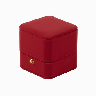 Cutie bijuterii Inel Gama Lady, 6x6x6.2 cm - Rosu / Negru