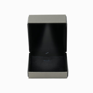 Cutie bijuterii Set Led, 9x9x5 cm - Gri / Negru