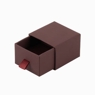 Cutie bijuterii Inel Sertar, 5x5x3.8 cm - Bordo