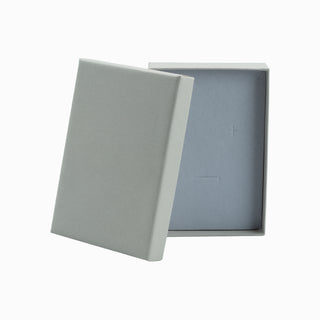 Cutie bijuterii Gama Grej Normal Paper, 9.5x13.5x3.5 cm - Grej / Alb