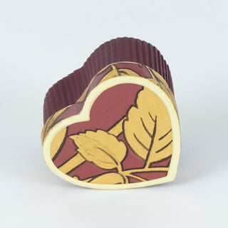 Cutie rigida cadou Inima Rigid, 5x3x4.5 cm - Bordo