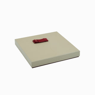 Cutie bijuterii Flower Up F.U, 21x21x3.2 cm - Crem / Bordo