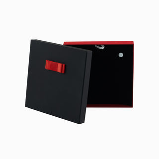 Cutie bijuterii Flower Up F.U, 21x21x3.2 cm - Negru / Rosu