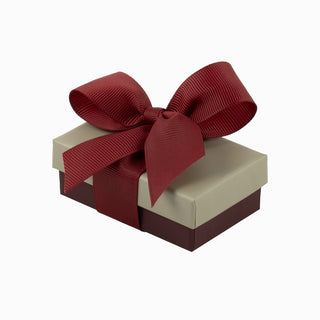 Cutie bijuterii Ribon Down R.D, 5x8x3 cm - Gri / Bordo