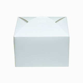 Cutie cadou Pliat Cutie Tort Nr 4, 14.5x14.5x9 cm - Alb