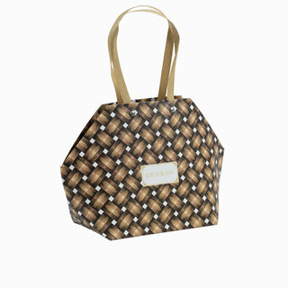 Punga CADOU Gama Cartier, 29x19x12 cm - Maro / Crem