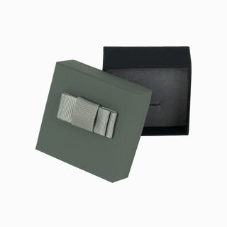 Cutie bijuterii Flower Up F.U, 6x6x2.5 cm - Gri / Negru