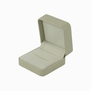 Cutie bijuterii Inel Piele, 7x7x3.5 cm - Crem