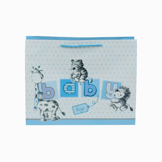 Punga CADOU Baby, 42x33x13 cm - Bleu / Alb
