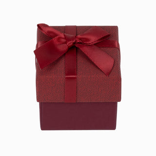 Cutie bijuterii Normal Paper, 5x5x4.5 cm - Bordo Deschis / Bordo