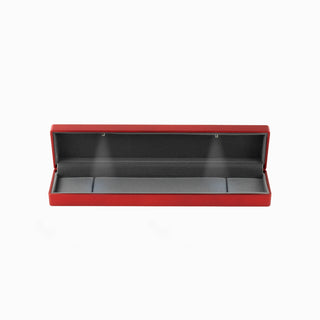 Cutie bijuterii Bratara Led, 23x5.5x3.5 cm - Rosu / Gri