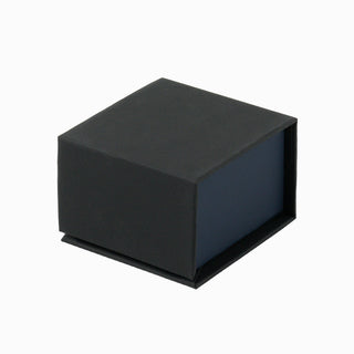Cutie bijuterii Inel Magnet, 6x6x4 cm - Negru / Bleumarin