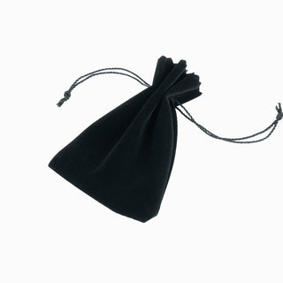 Saculet bijuterii Zimtat, 9x9+3 cm - Negru