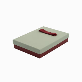 Cutie bijuterii Flower Up F.U, 13x18x3.5 cm - Gri / Bordo