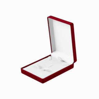 Cutie bijuterii Set Andreea, 9x12x3 cm - Rosu / Alb