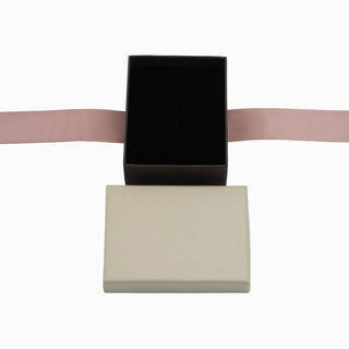 Cutie bijuterii Ribon Down R.D, 7x9x3 cm - Crem / Maro / Roz