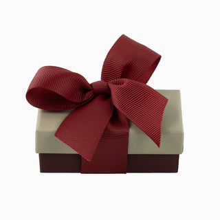 Cutie bijuterii Ribon Down R.D, 5x8x3 cm - Gri / Bordo