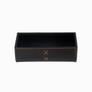 Caseta bijuterii Depozitare Suport Chei, 26x14x8.5 cm - Maro / Negru