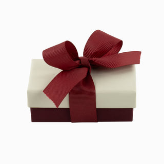 Cutie bijuterii Ribon Down R.D, 5x8x3 cm - Crem / Bordo
