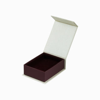 Cutie bijuterii Set Magnet, 7.3x9x3.3 cm - Crem / Bordo