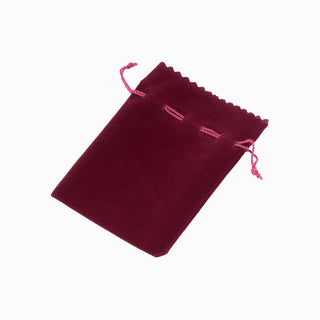 Saculet bijuterii Zimtat, 9x9+3 cm - Bordo
