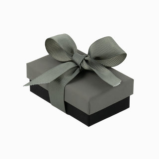 Cutie bijuterii Ribon Down R.D, 5x8x3 cm - Gri / Negru
