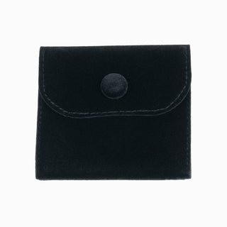 Saculet bijuterii Capsa, 8x8+4.5 cm - Negru