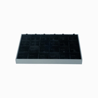 Suport bijuterii Buton Fara Geam, 35x24x3 cm - Gri / Negru