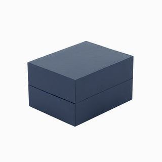 Cutie bijuterii Ceas Linoleu, 8x10x6 cm - Bleumarin / Negru
