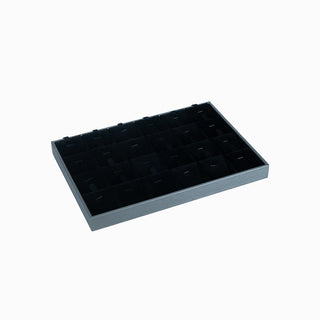 Suport bijuterii Fara Geam, 35x24x3 cm - Gri / Negru