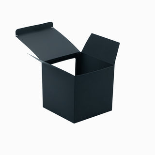 Cutie cadou Globuri Craciun Pliat, 15x15x15 cm - Negru